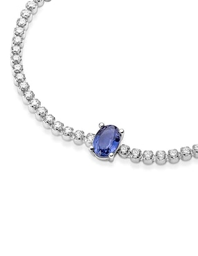 Brazalete Pandora de plata con acabado pulido