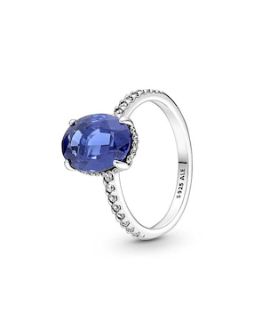 Anillo ovalado Pandora Timeless P 925 de plata zirconia cúbica pavé