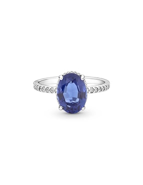 Anillo ovalado Pandora Timeless P 925 de plata zirconia cúbica pavé