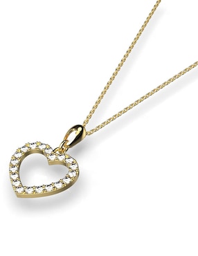 Colgante Y Dije de corazón Ortiz Espinosa cristal