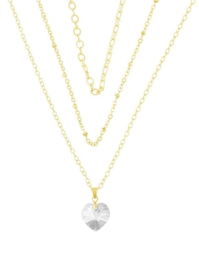 Dije de corazón Ortiz Espinosa cristal