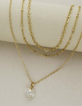 Dije de corazón Ortiz Espinosa cristal