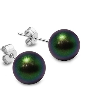 Aretes y collar Zvezda con acabado plata P 925