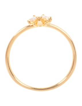 Anillo de insecto P D Paola de plata P 925 circonita con acabado baño de oro