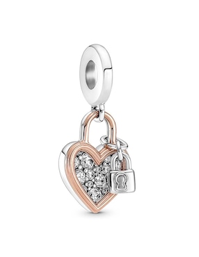 Charm De Corazón Pandora Moments De Plata P925 Zirconia Cúbica