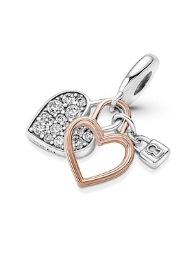 Charm de corazón Pandora moments de plata P 925 zirconia cúbica