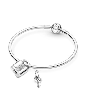 Charm de candado Pandora moments de plata P 925 zirconia cúbica