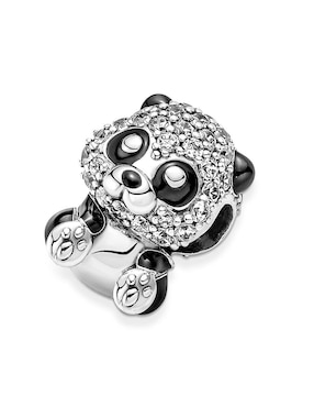 Charm de panda Pandora moments de plata P 925 zirconia cúbica