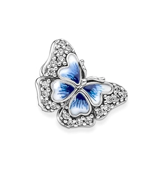 Charm de mariposa Pandora moments de plata zirconia cúbica