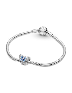 Charm de mariposa Pandora moments de plata zirconia cúbica