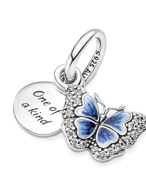 Charm de mariposa Pandora moments de plata P 925 zirconia cúbica