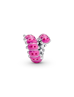 Charm de oruga Pandora moments de plata cristal
