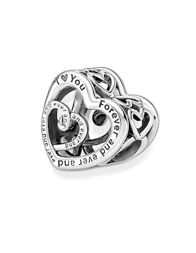 Charm de corazón Pandora moments de plata P 925
