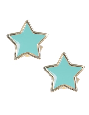 Broquel De Estrella Adinas Jewels Enamel De Plata 14 K