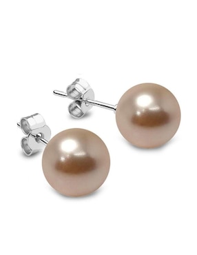 Aretes, collar y pulsera redondos Zvezda Pearls de plata cristal