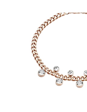 Pulsera Enso de oro rosa con acabado brillante
