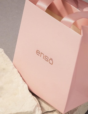 Pulsera Enso de oro rosa con acabado brillante
