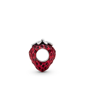 Charm de fresa Pandora moments de plata