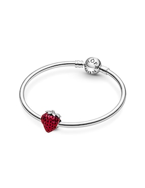 Charm de fresa Pandora moments de plata