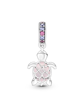 Charm de tortuga Pandora moments de plata P 925 cristal