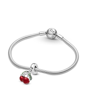 Charm de cereza Pandora moments de plata