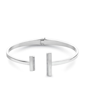 Brazalete Calvin Klein De Acero Con Acabado Brillante