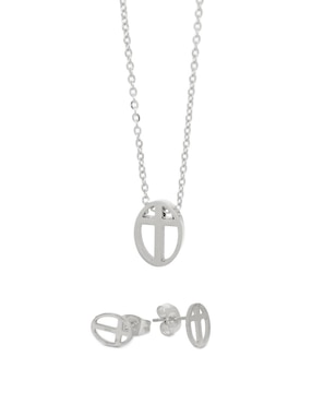 Collar, pulsera y aretes Nk Steel