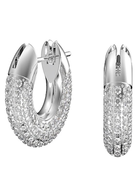 Arracadas Swarovski con acabado brillante
