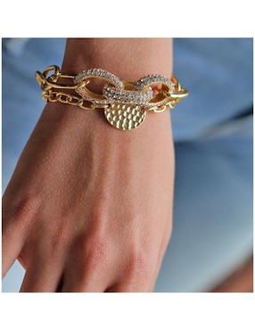Pulsera Parisa Joyería con acabado pavé