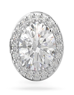 Broqueles ovalados Swarovski con acabado brillante