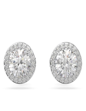 Broqueles ovalados Swarovski con acabado brillante