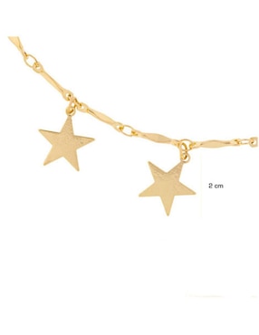 Collar de estrella Parisa Joyería de baño de oro