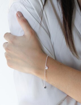Pulsera Anante de plata con acabado pulido