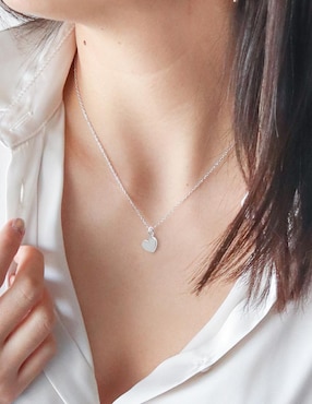 Collar de corazón Anante Amore de plata P 925