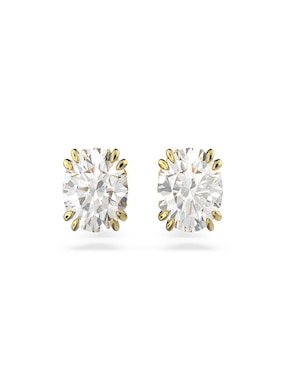 Broqueles circulares Swarovski con acabado brillante