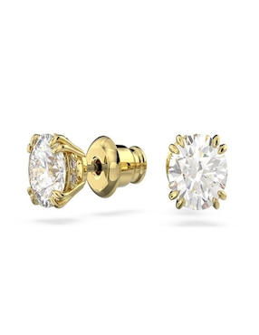Broqueles circulares Swarovski con acabado brillante