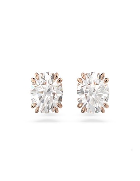 Broqueles circulares Swarovski con acabado brillante