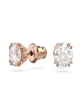 Broqueles circulares Swarovski con acabado brillante