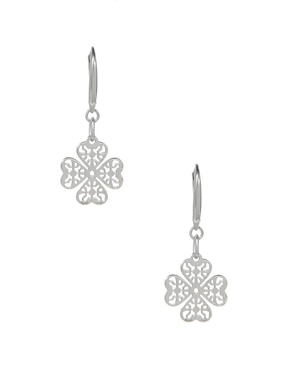 Aretes Largos De Trébol Anamora Por Tanya Moss De Plata P 925