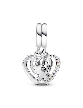 Charm de corazón Pandora moments pdp de plata