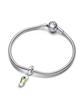 Charm de sandalia Pandora moments pdp de plata zirconia cúbica