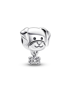 Charm de perro Pandora moments pdp de plata zirconia cúbica