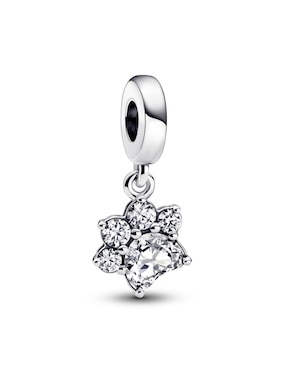 Charm de huella Pandora moments pdp de plata zirconia cúbica