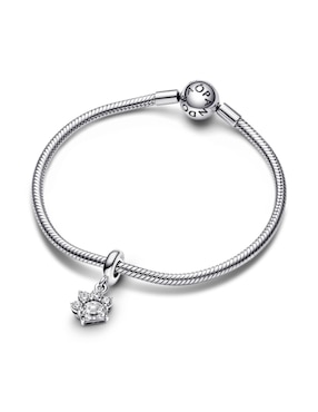 Charm de huella Pandora moments pdp de plata zirconia cúbica