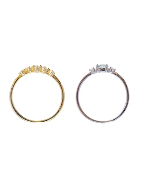 Set anillo Westies P 925 de plata zirconia brillante