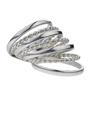 Anillo Mauricio Serrano Jewelry P 925 de plata brillante