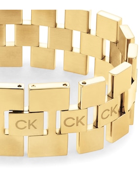 BRAZALETE CK GEOMETR, UNITALLA, DORADO