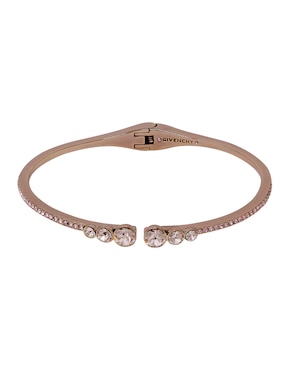 Brazalete Givenchy Basic Rose Gold con acabado pavé
