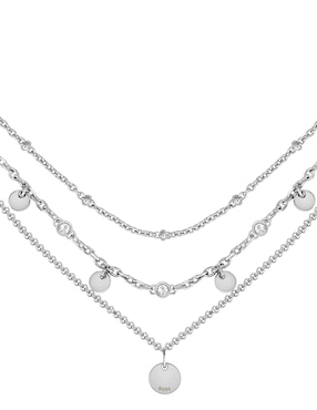 Collar Hugo Boss Iris de acero inoxidable cristal