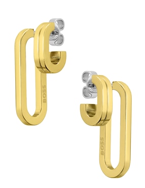 Aretes Hugo Boss Hailey con acabado brillante